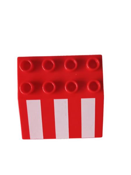 LEGO® DUPLO® Dachstein rot / weiß gebraucht