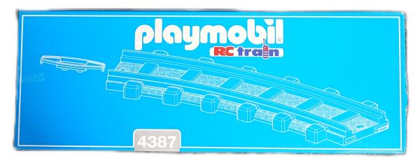 Playmobil ® 4387 RC Train 2 x gebogene Gleise mit Gleisverbinder gebraucht