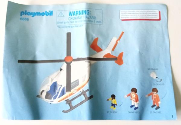 Playmobil ® 6686 Rettungshelikopter gebraucht