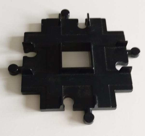 LEGO® DUPLO® 4646 Eisenbahn Schienen schwarz Kreuzung gebraucht