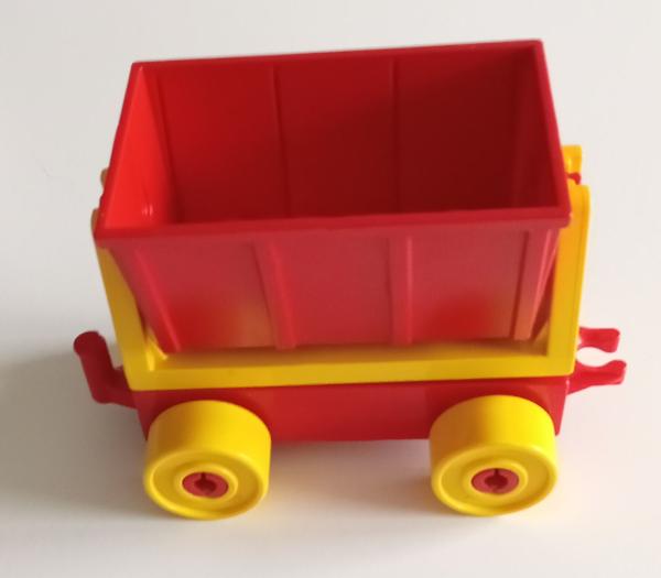 LEGO® DUPLO® Eisenbahn Kipplore  rot / gelb gebraucht