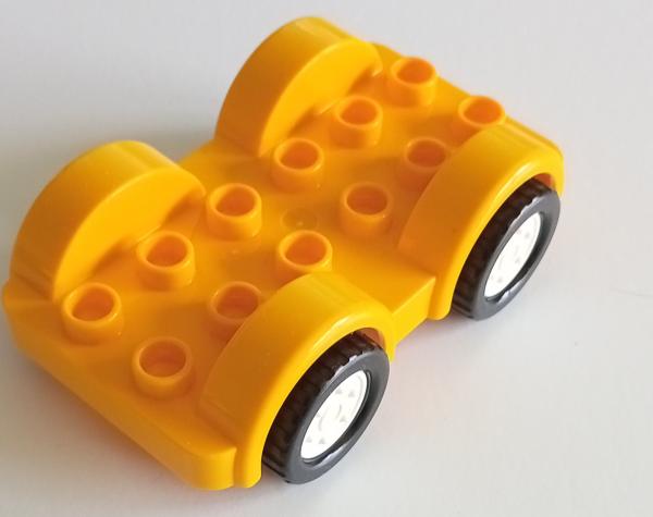 LEGO® DUPLO® Fahrzeug Chassis 2x6 orange gebraucht