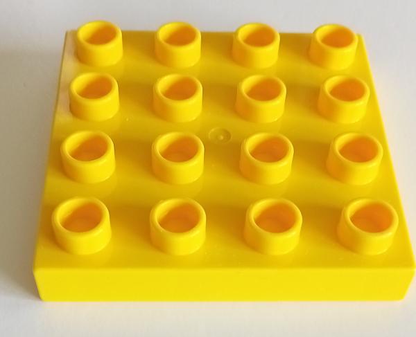 LEGO® DUPLO® 14721 4 x 4 Platte gelb gebraucht