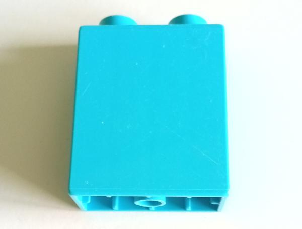 LEGO® DUPLO® 1 x 2  2 hoch türkis gebraucht
