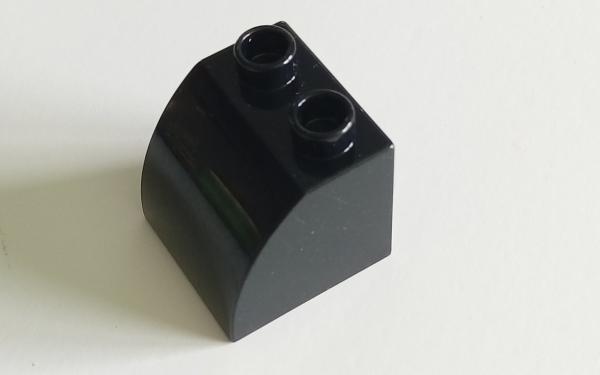 LEGO® DUPLO® Dachstein 2 x 2 abgerundet schwarz gebraucht