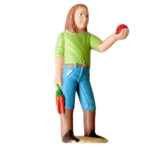 Schleich ® 13464 Mädchen fütternd (Apfel) gebraucht