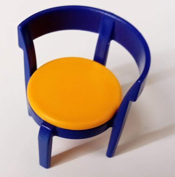 Playmobil ® 30220900 + 30220910 Küchenstuhl blau gelb gebraucht
