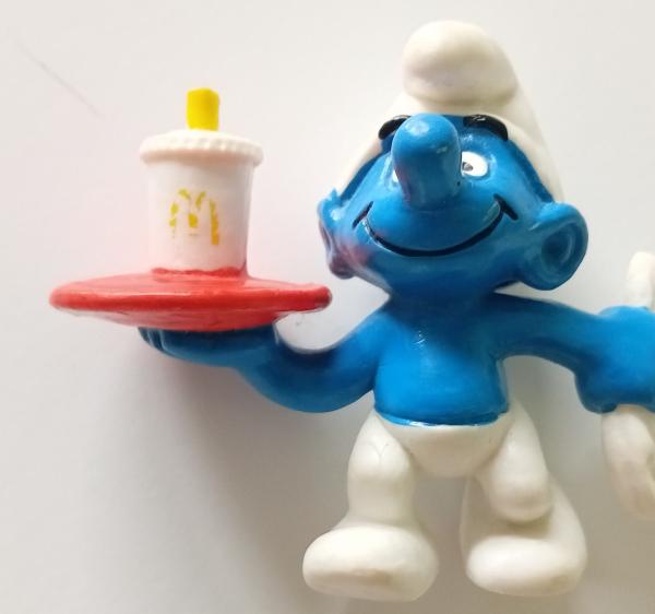 Schleich ® Kellner Schlumpf Mc Donalds - Happy Meal 1996 gebraucht