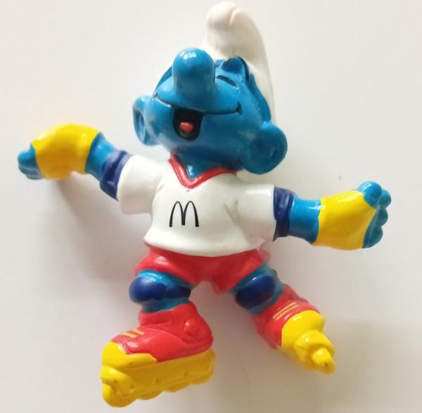 Schleich ® Inlineskater Schlumpf Mc Donalds - Happy Meal 1998 gebraucht