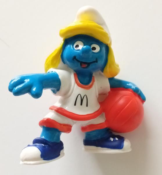 Schleich ® Basketball Schlumpfine Mc Donalds - Happy Meal 1997 gebraucht