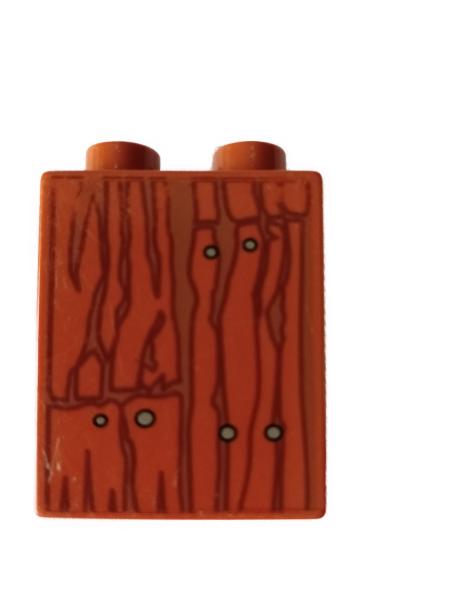 LEGO® DUPLO® 1 x 2 x 2 bedruckt mit Holzkiste gebraucht