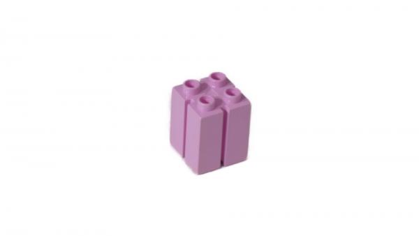 LEGO® DUPLO® Stein 2x2x2 mit Rille rosa gebraucht