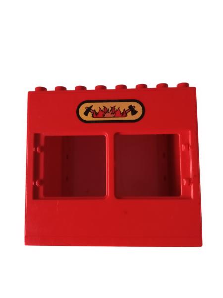 LEGO® DUPLO® Gebäude Feuerwehr 6 x 8 x 6 rot gebraucht