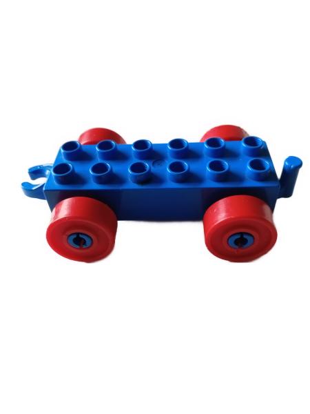LEGO® DUPLO® Anhänger 2x6 blau/rot gebraucht