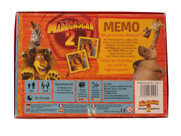 Memo Madagascar 2  gebraucht
