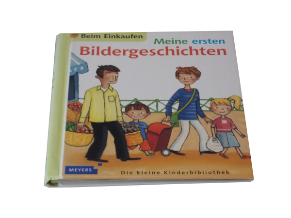 Meyers Die kleine Kinderbibliothek, Buch mit Folien -  Beim Einkaufen: Meine ersten Bildergeschichten (4) gebraucht