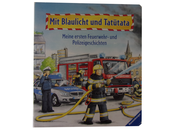 Mit Blaulicht und Tatütata ab  2+ Jahre  Pappbuch gebraucht