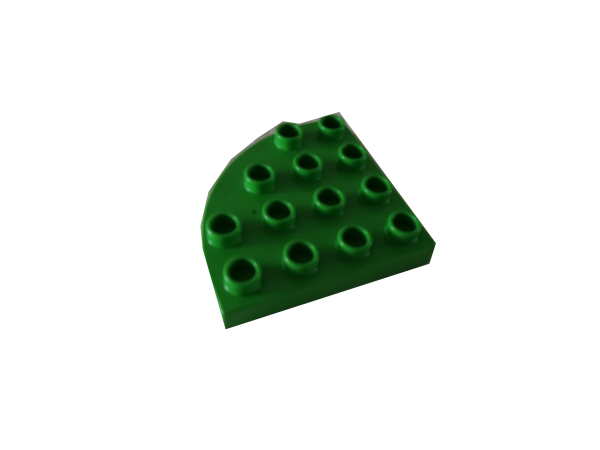 LEGO® DUPLO® 4x4 Platte abgerundet grün gebraucht