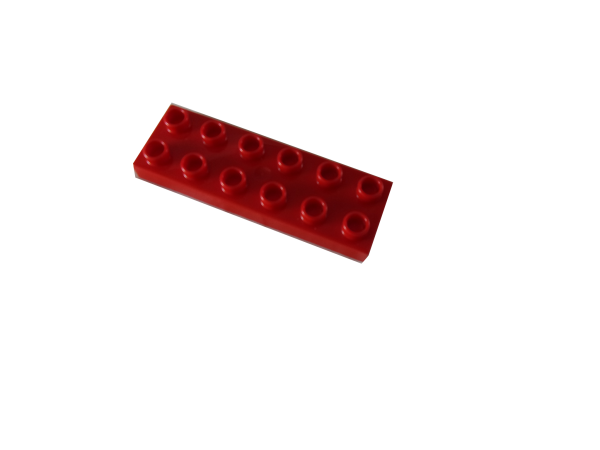LEGO® DUPLO® 2x6 Platte rot  gebraucht