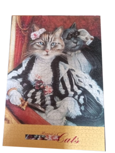 1000 Teile Puzzle Renoir`s Cat gebraucht