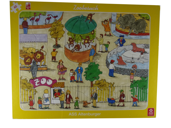 Rahmenpuzzle 45 Teile Zoobesuch  gebraucht