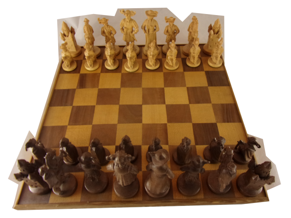 Schachfiguren Knights Kunststoff gebraucht