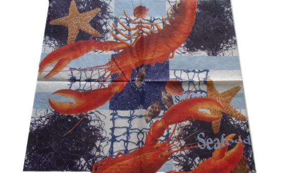 Serviette 33 x 33 cm Hummer