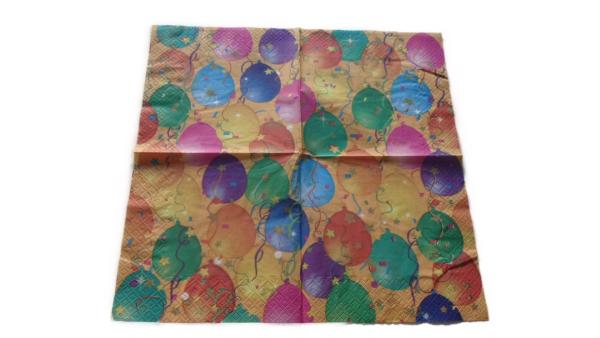 Serviette 33 x 33 cm Ballone groß