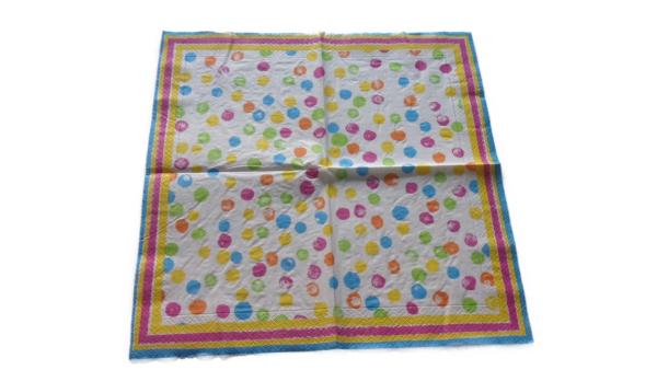 Serviette 33 x 33 cm Ballone klein