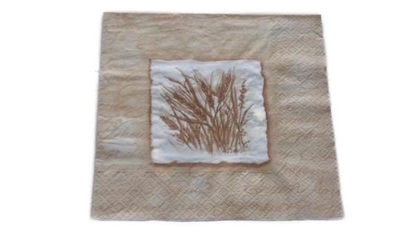 Serviette 33 x 33 cm Getreide