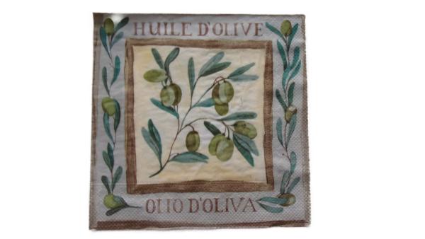 Serviette 33 x 33 cm Huile D Olive