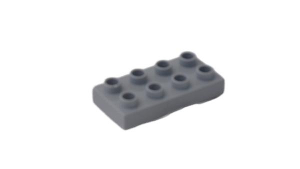 LEGO® DUPLO® 40666 2 x 4 Platte hellgrau gebraucht