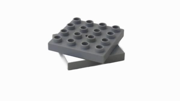LEGO® DUPLO® Drehplatte 4 x 4 grau gebraucht