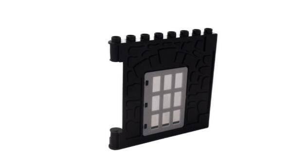 LEGO® DUPLO® Burgmauer mit Gittertür schwarz gebraucht