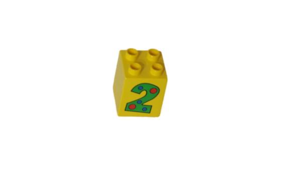 LEGO® DUPLO® Zahlenwürfel 2 gelb gebraucht