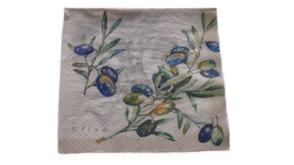 Serviette 33 x 33 cm Uliva 2 Motive