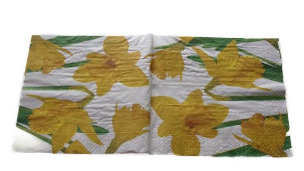 Serviette 33 x 33 cm Osterglocken