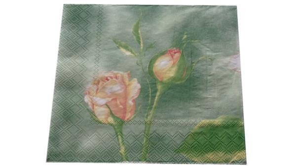 Serviette 33 x 33 cm Rosen 2 Motive