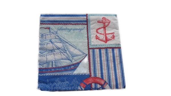 Serviette 33 x 33 cm Sailing away