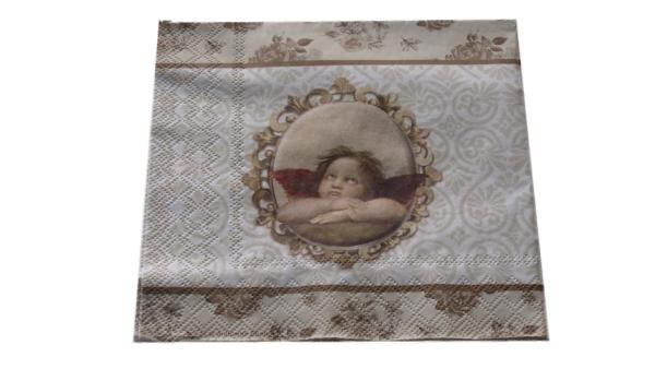 Serviette 33 x 33 cm Putto 2 Motive