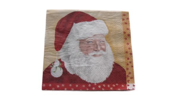 Serviette 33 x 33 cm Weihnachtsmann