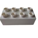LEGO® DUPLO® 3011 2 x 4 Stein weiß gebraucht