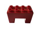 LEGO® DUPLO® 6394 Brückenteil 2 x 4 x 2 rot gebraucht