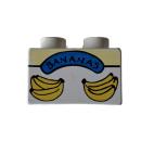 LEGO® DUPLO® 3437 2 x 2 bedruckt  mit Bananen gebraucht