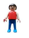 Playmobil ® Kind Junge rot blau weiß gebraucht
